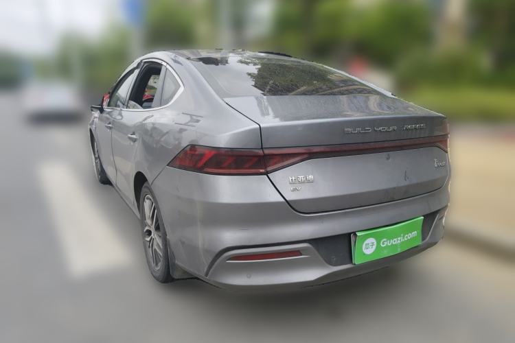 Used BYD Qin PLUS 2021 EV 400KM Luxury Model Rear Left 45 Deg