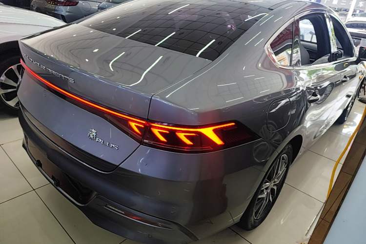 Used BYD Qin PLUS 2021 EV 500KM Premium Model Rear Right 45 Deg