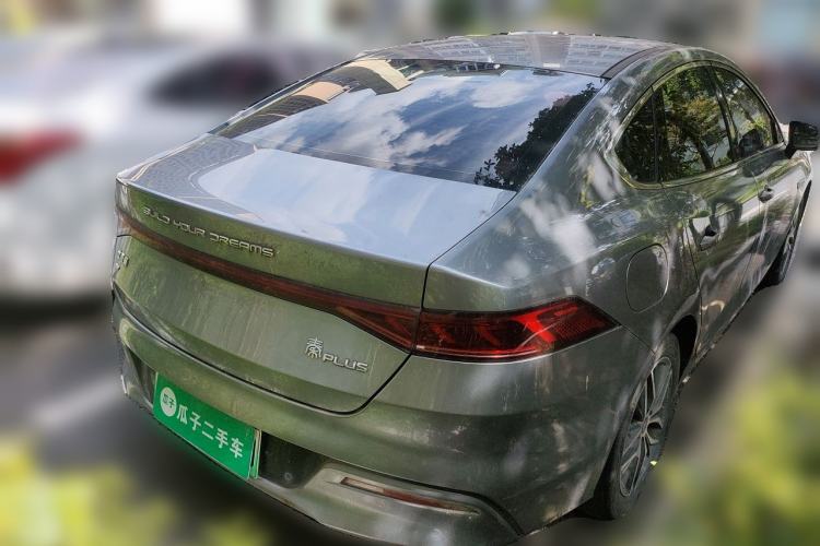Used BYD Qin PLUS 2021 EV 500KM Luxury Model Rear Right 45 Deg