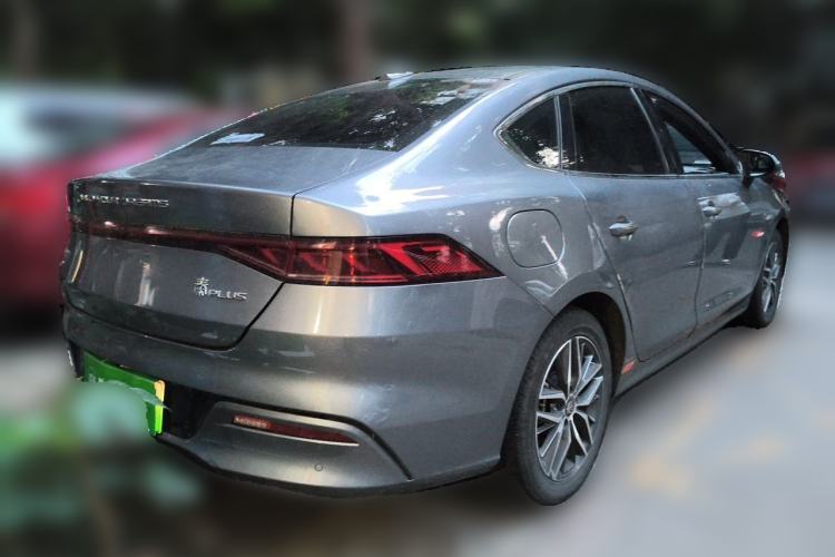 Used BYD Qin PLUS 2021 EV 500KM Luxury Model Rear Right 45 Deg