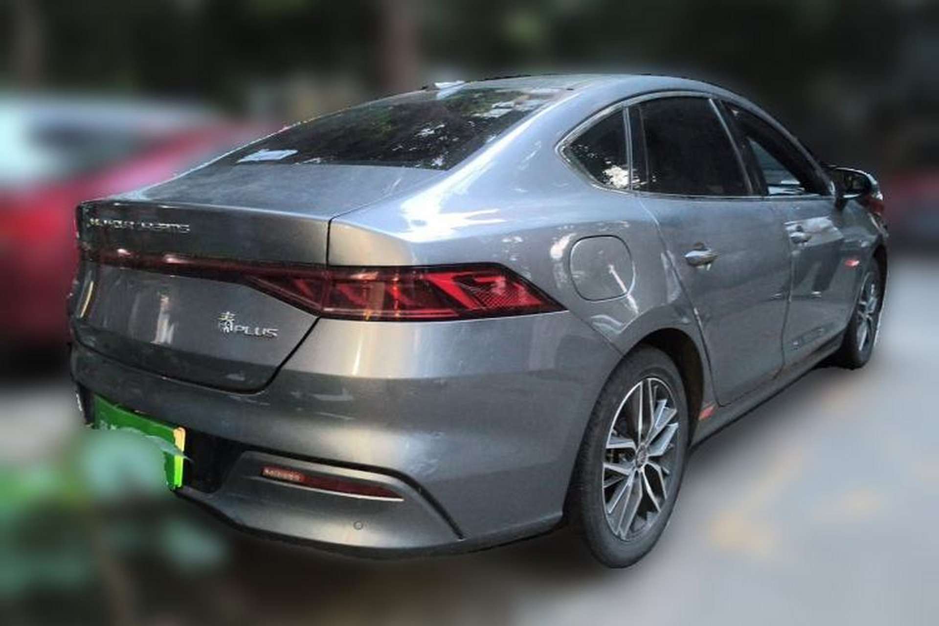 Used BYD Qin PLUS 2021 EV 500KM Luxury Model Rear Right 45 Deg