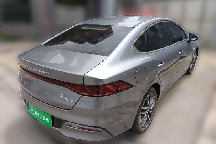Used BYD Qin PLUS 2021 EV 500KM Luxury Model Rear Right 45 Deg
