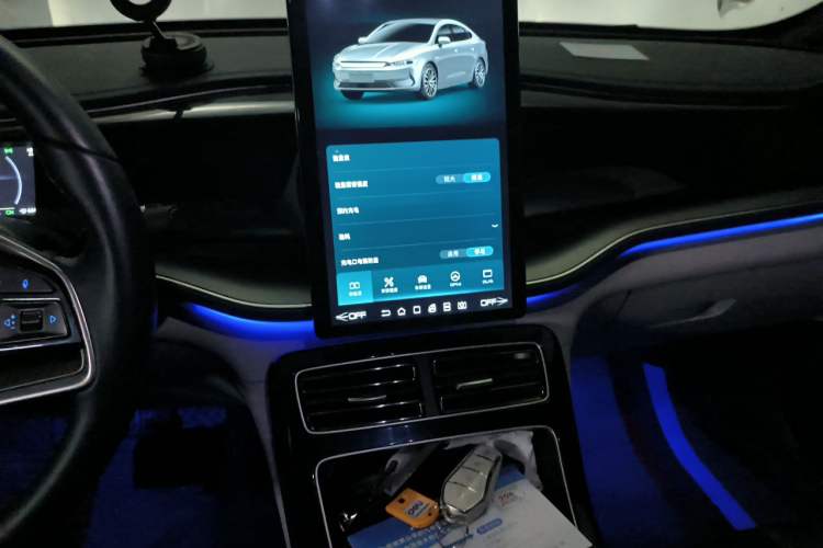 Used BYD Qin PLUS 2021 EV 600KM Flagship Model Audio And AC Panel