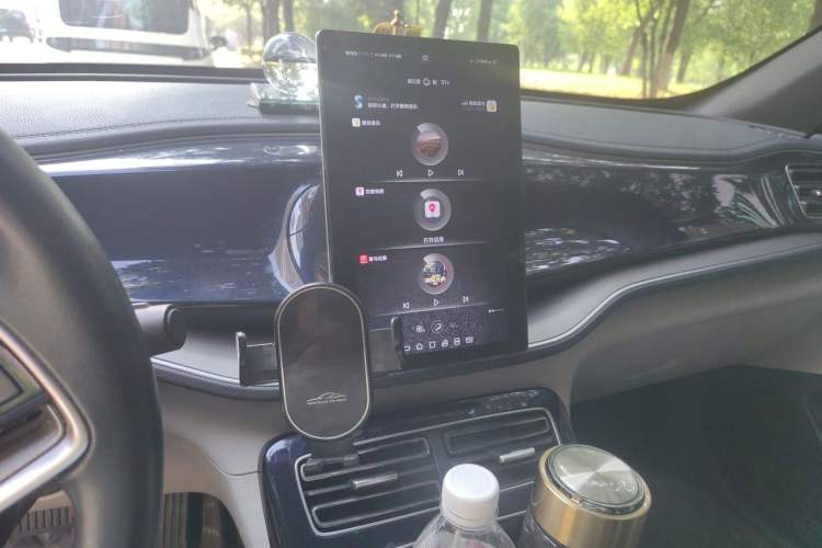 Used BYD Qin PLUS 2021 EV 500KM Luxury Model Audio And AC Panel