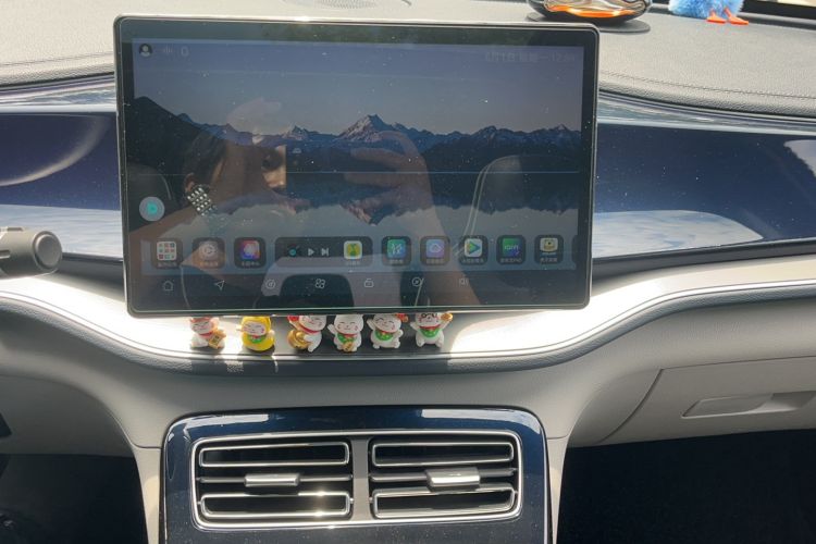 Used BYD Qin PLUS 2021 EV 500KM Premium Model Audio And AC Panel