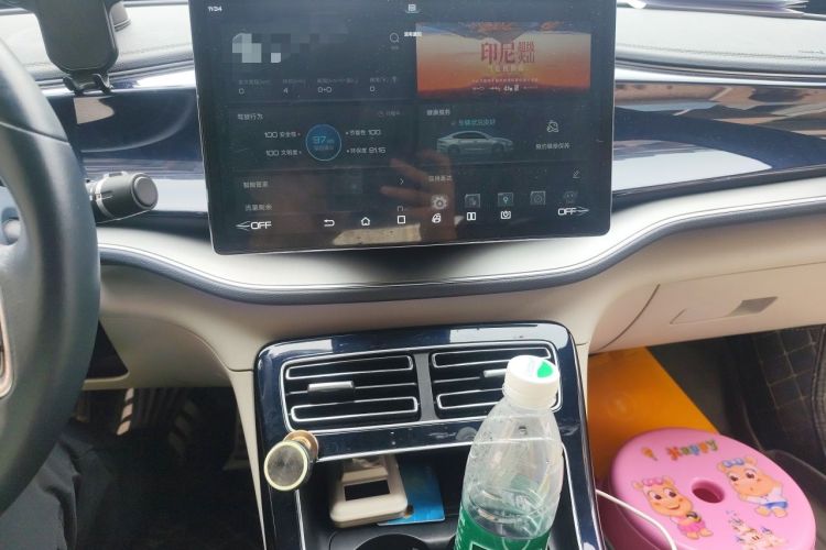 Used BYD Qin PLUS 2021 DM-i 120KM Flagship Model Audio And AC Panel