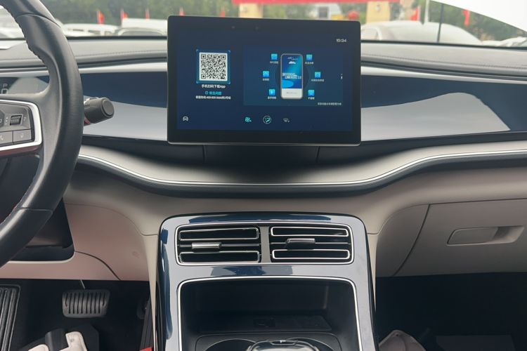 Used BYD Qin PLUS 2021 DM-i 55KM Flagship Model Audio And AC Panel