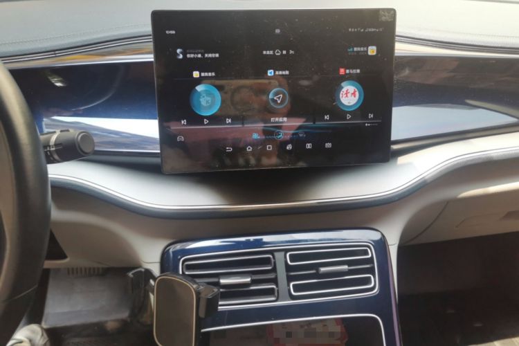 Used BYD Qin PLUS 2021 DM-i 55KM Flagship Model Audio And AC Panel