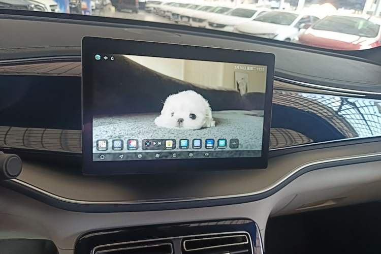 Used BYD Qin PLUS 2021 DM-i 55KM Prestige Model Audio And AC Panel