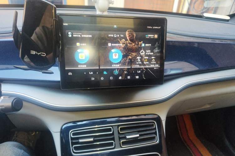 Used BYD Qin PLUS 2021 DM-i 120KM Prestige Model Audio And AC Panel