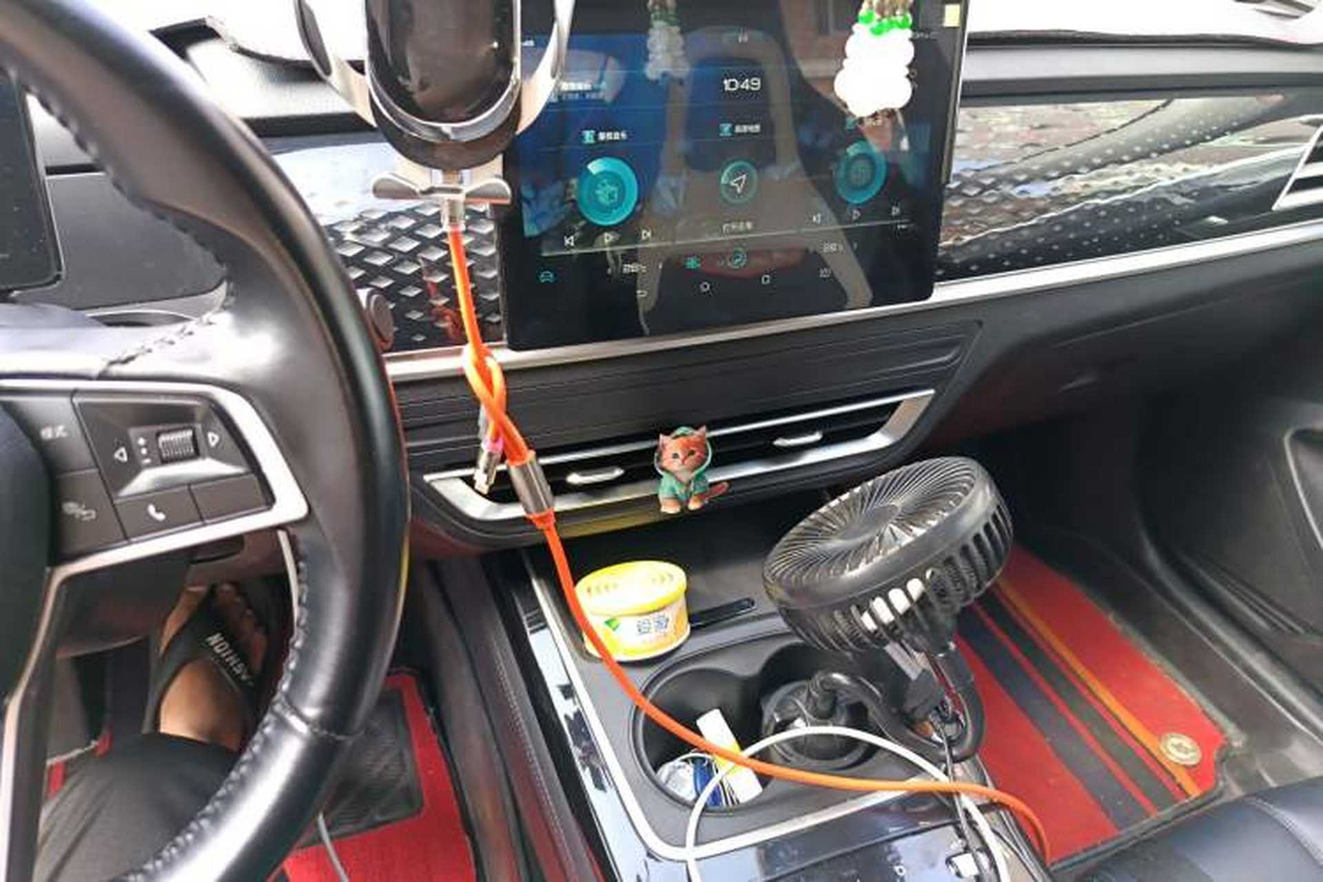 Used BYD Qin PLUS 2021 EV 420KM Commuter Edition Audio And AC Panel