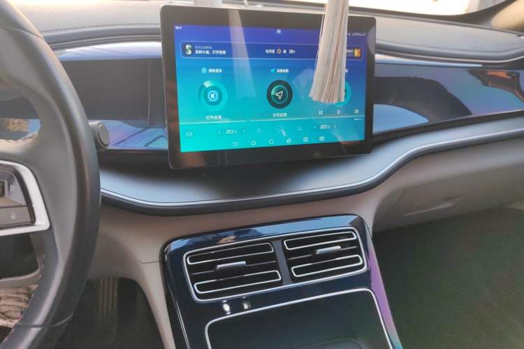 Used BYD Qin PLUS 2021 DM-i 55KM Flagship Model Audio And AC Panel