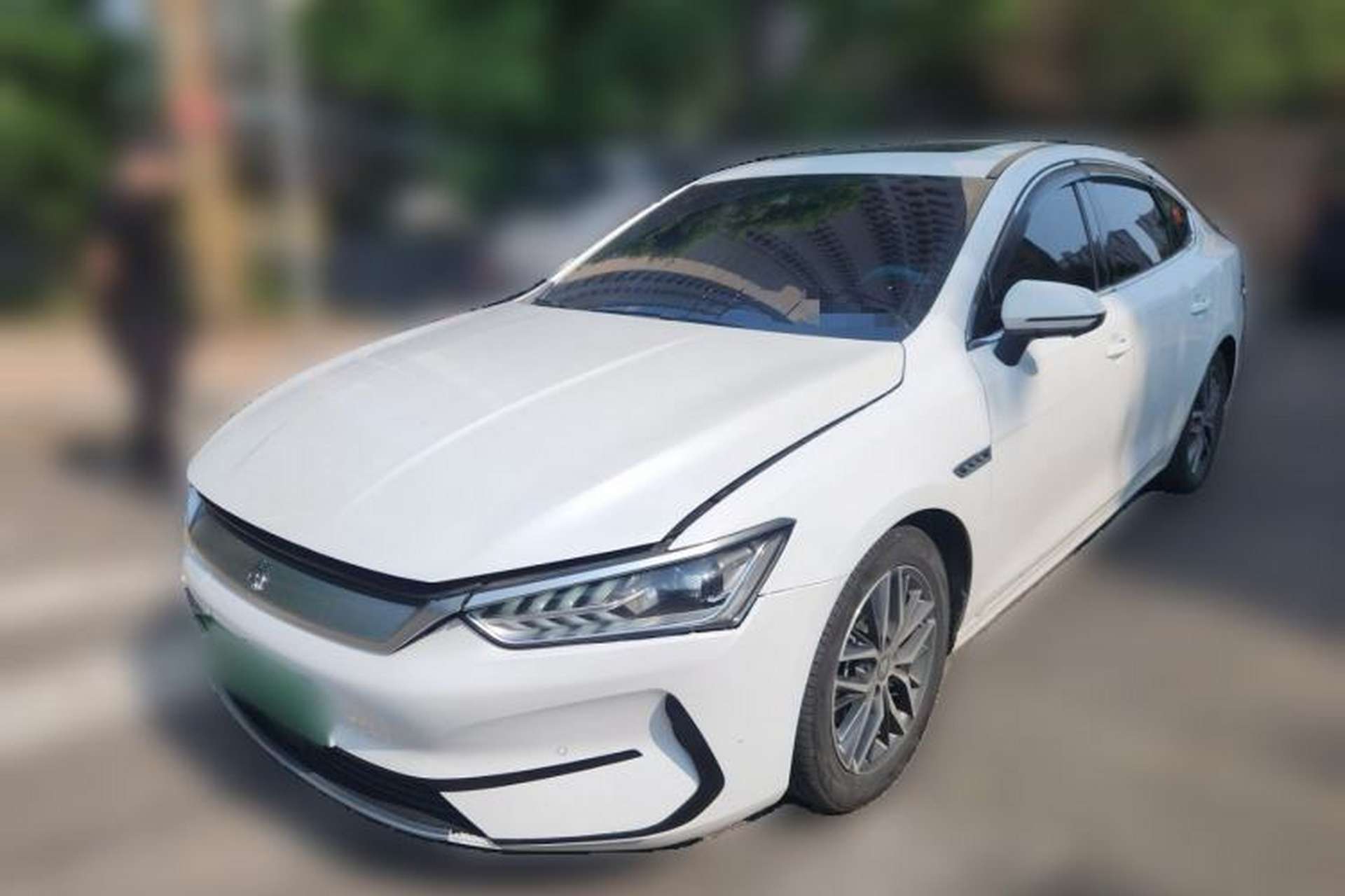 Used BYD Qin PLUS 2021 EV 500KM Premium Model Front Left 45 Deg