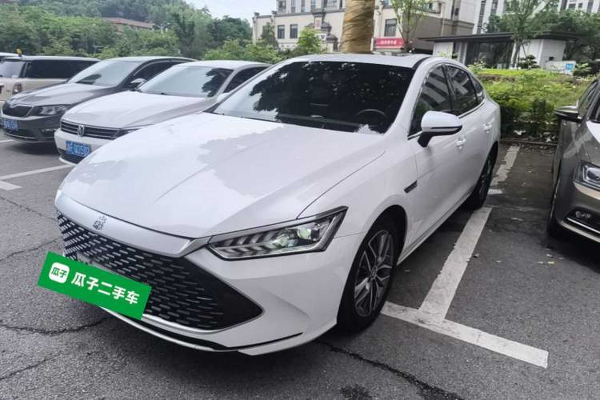 Used BYD Qin PLUS 2021 DM-i 55KM Flagship Model Front Left 45 Deg