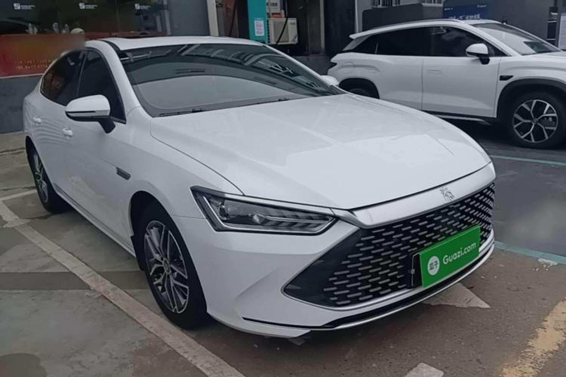 Used BYD Qin PLUS 2021 DM-i 55KM Flagship Model Front Right 45 Deg