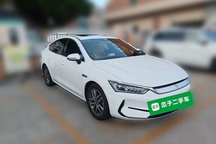 Used BYD Qin PLUS 2021 EV 500KM Luxury Model Front Right 45 Deg