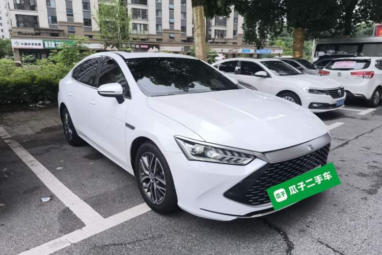 Used BYD Qin PLUS 2021 DM-i 55KM Flagship Model Front Right 45 Deg