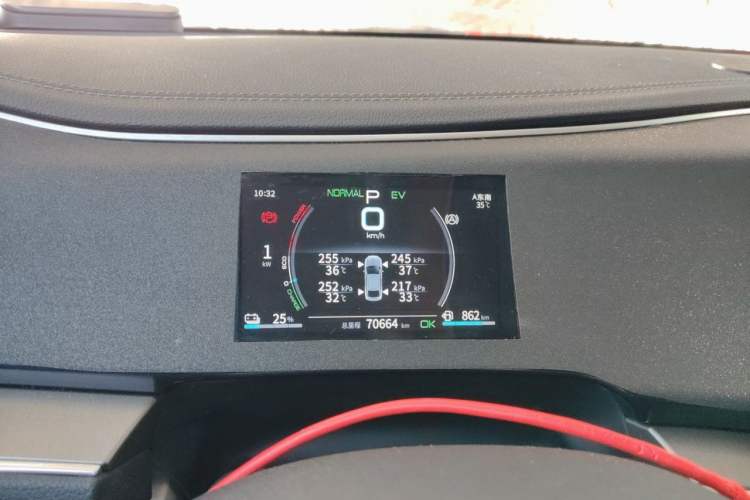 Used BYD Qin PLUS 2021 DM-i 55KM Flagship Model Instrument Cluster