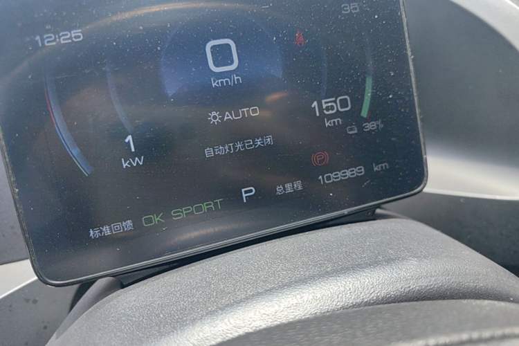 Used BYD Qin PLUS 2021 EV 400KM Leading Comfort Edition Instrument Cluster