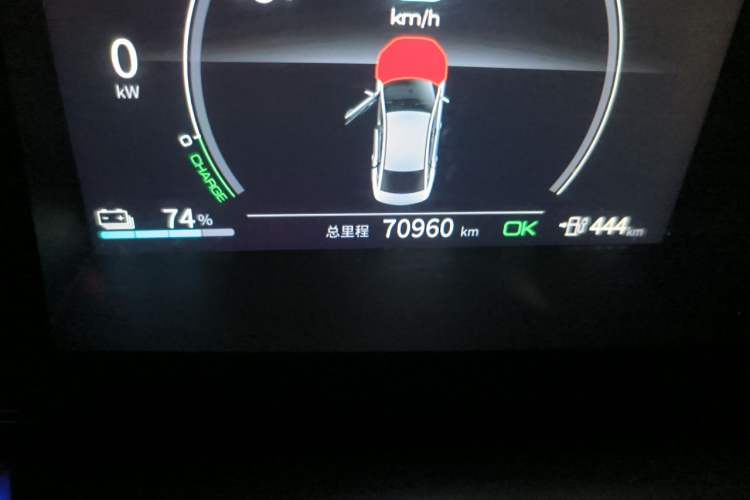 Used BYD Qin PLUS 2021 EV 600KM Flagship Model Odometer Close Up