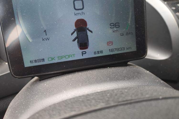 Used BYD Qin PLUS 2021 EV 400KM Leading Comfort Edition Odometer Close Up