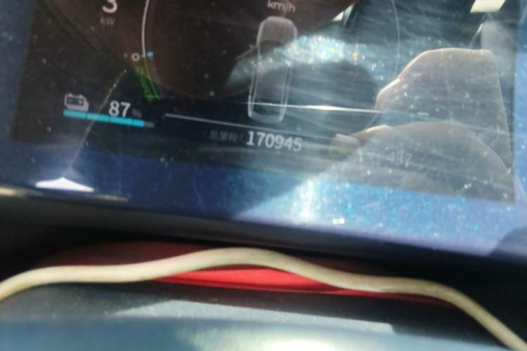 Used BYD Qin PLUS 2021 EV 500KM Luxury Model Odometer Close Up