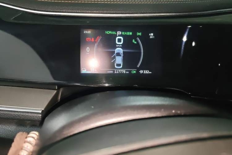 Used BYD Qin PLUS 2021 EV 600KM Flagship Model Odometer Close Up