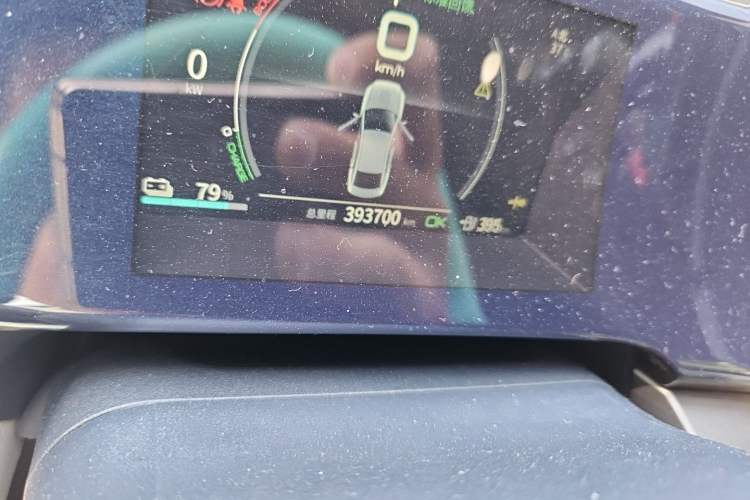 Used BYD Qin PLUS 2021 EV 500KM Premium Model Odometer Close Up
