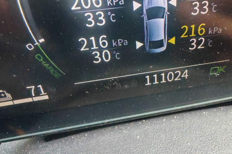 Used BYD Qin PLUS 2021 EV 420KM Commuter Edition Odometer Close Up