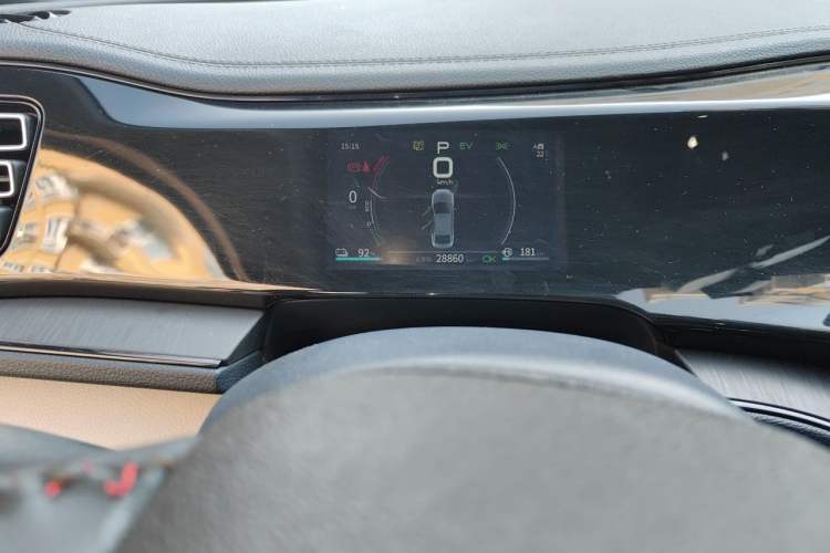 Used BYD Qin PLUS 2021 DM-i 55KM Prestige Model Odometer Close Up