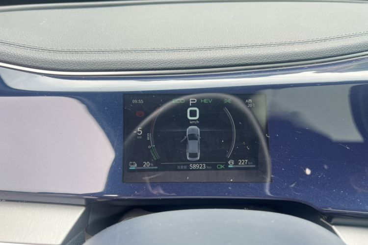 Used BYD Qin PLUS 2021 DM-i 120KM Prestige Model Odometer Close Up