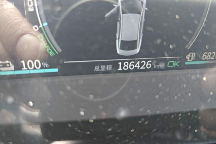 Used BYD Qin PLUS 2021 DM-i 55KM Prestige Model Odometer Close Up