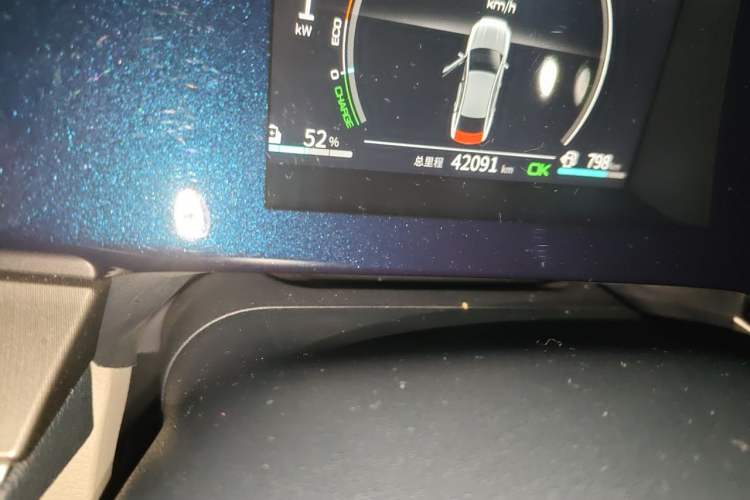 Used BYD Qin PLUS 2021 DM-i 120KM Prestige Model Odometer Close Up