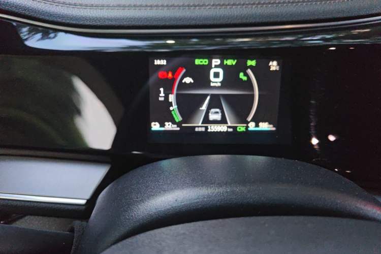 Used BYD Qin PLUS 2021 DM-i 120KM Flagship Model Odometer Close Up