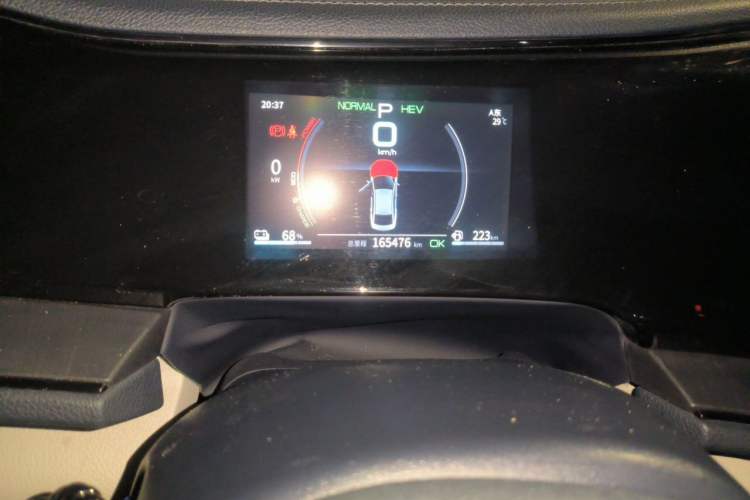 Used BYD Qin PLUS 2021 DM-i 55KM Prestige Model Odometer Close Up