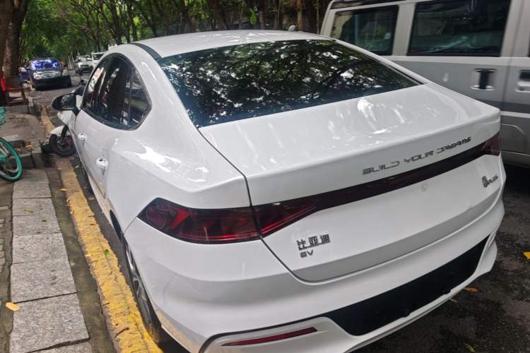 Used BYD Qin PLUS 2021 EV 500KM Premium Model Rear Left 45 Deg