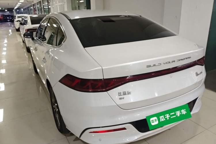 Used BYD Qin PLUS 2021 EV 500KM Luxury Model Rear Left 45 Deg