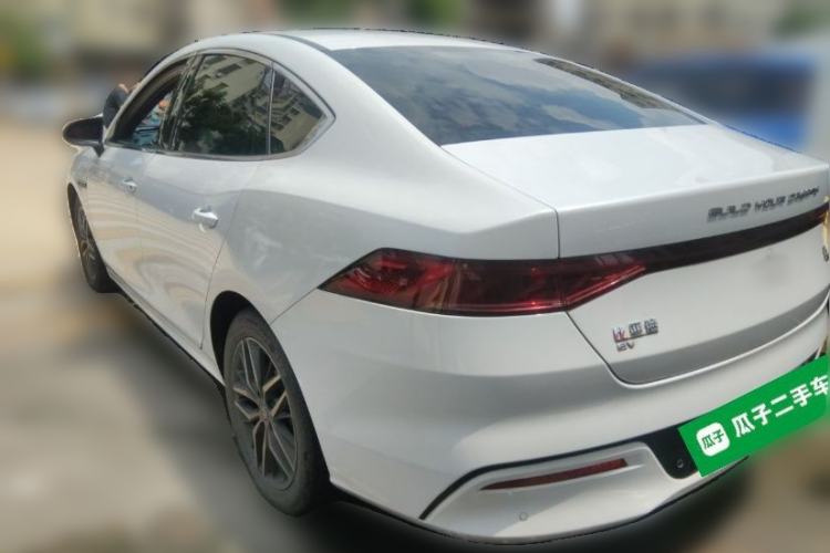 Used BYD Qin PLUS 2021 EV 500KM Luxury Model Rear Left 45 Deg