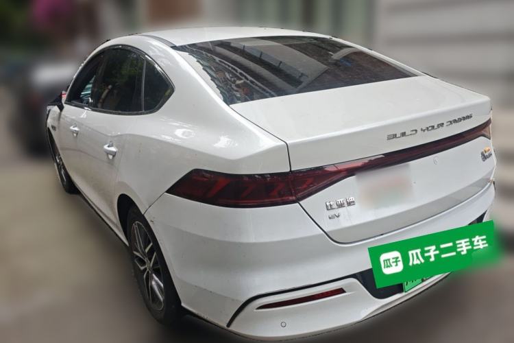 Used BYD Qin PLUS 2021 EV 500KM Luxury Model Rear Left 45 Deg