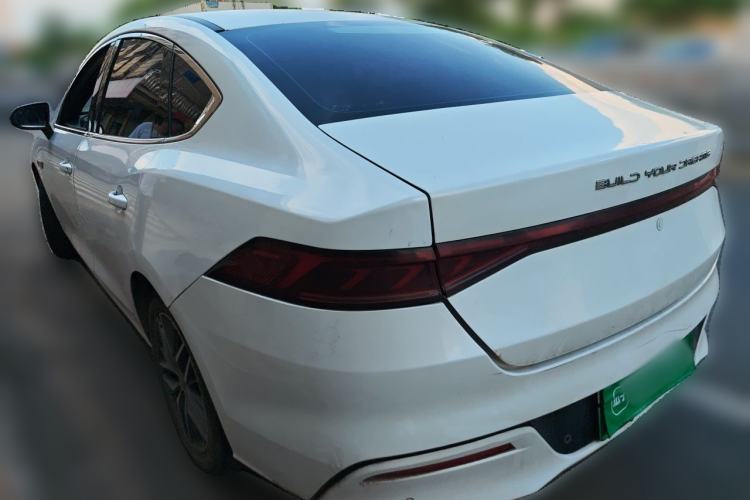 Used BYD Qin PLUS 2021 EV 500KM Luxury Model Rear Left 45 Deg