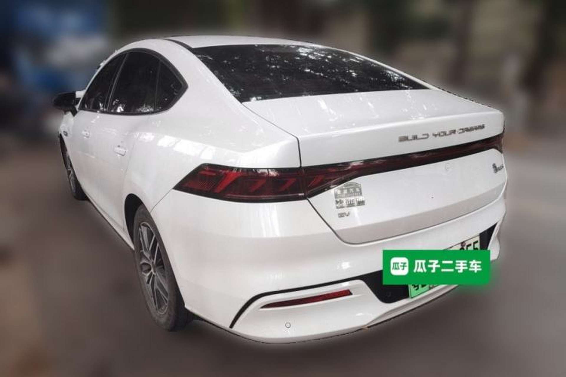 Used BYD Qin PLUS 2021 EV 500KM Luxury Model Rear Left 45 Deg