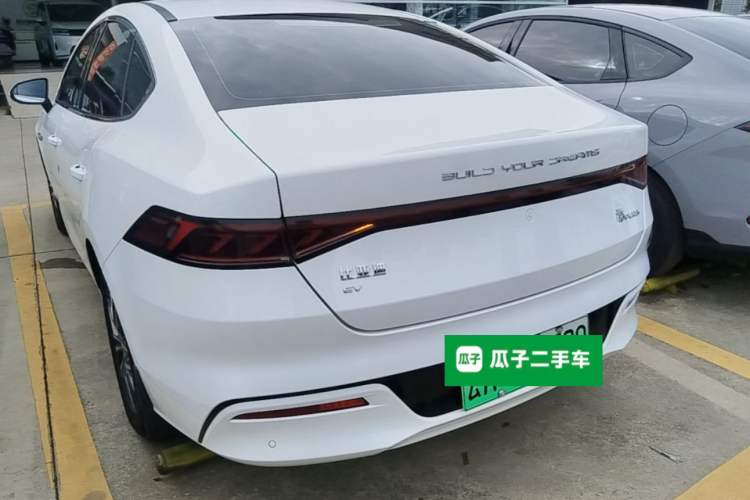 Used BYD Qin PLUS 2021 EV 500KM Luxury Model Rear Left 45 Deg