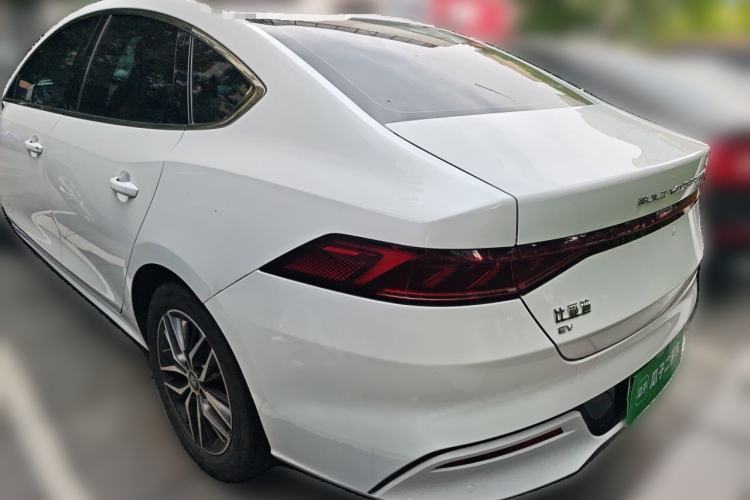 Used BYD Qin PLUS 2021 EV 500KM Luxury Model Rear Left 45 Deg