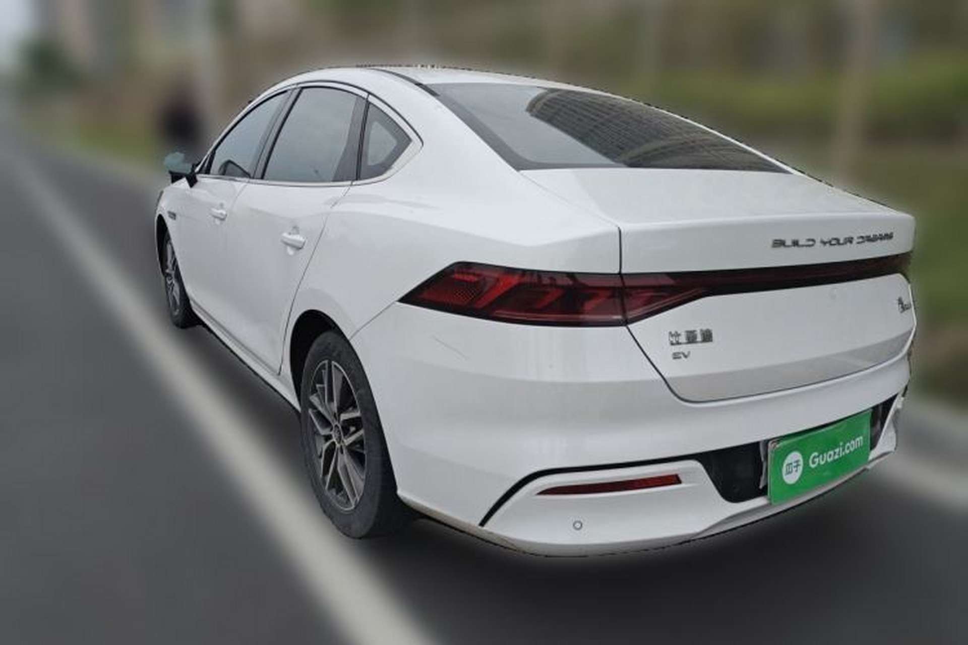 Used BYD Qin PLUS 2021 EV 400KM Luxury Model Rear Left 45 Deg