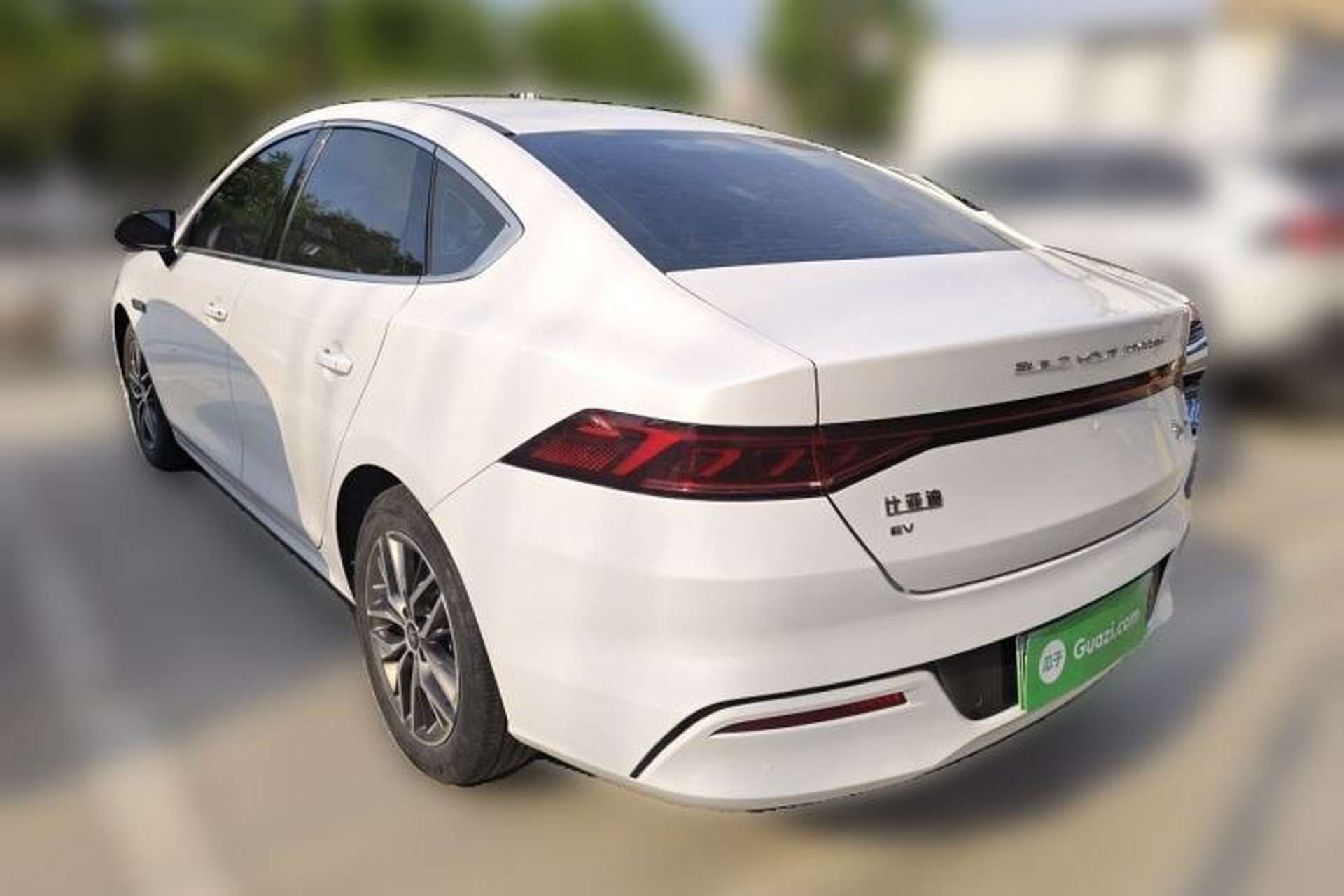 Used BYD Qin PLUS 2021 EV 500KM Premium Model Rear Left 45 Deg