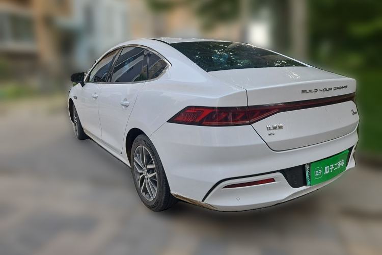 Used BYD Qin PLUS 2021 EV 500KM Luxury Model Rear Left 45 Deg