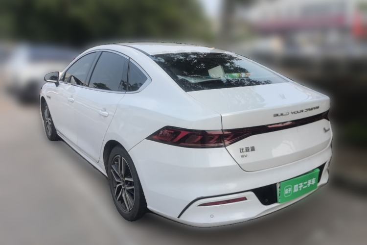 Used BYD Qin PLUS 2021 EV 500KM Luxury Model Rear Left 45 Deg