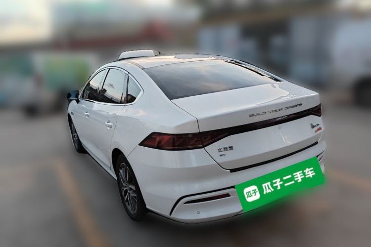Used BYD Qin PLUS 2021 EV 500KM Luxury Model Rear Left 45 Deg