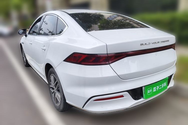 Used BYD Qin PLUS 2021 EV 400KM Luxury Model Rear Left 45 Deg