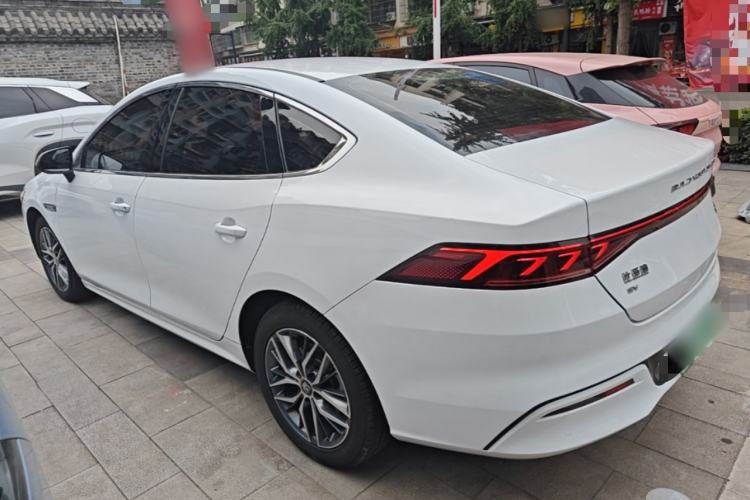 Used BYD Qin PLUS 2021 EV 500KM Luxury Model Rear Left 45 Deg
